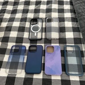 Set of 6 iPhone 13 Pro 6.1 cases all in brand new or gently used condition